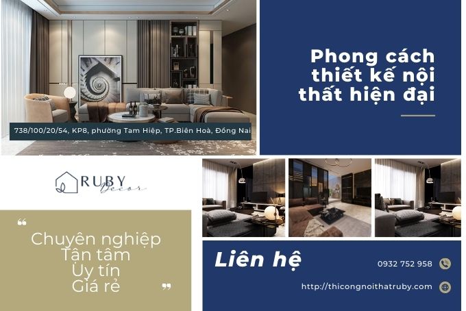 phong cách thiết kế nội thất hiện đại